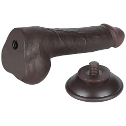 LoveToy SlidingSkin Gode avec Bourses Sliding Skin 13 x 3.8cm Noir